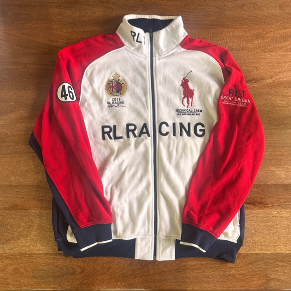 Vintage Red and White Ralph Lauren polo jacket - Picture 1 of 4